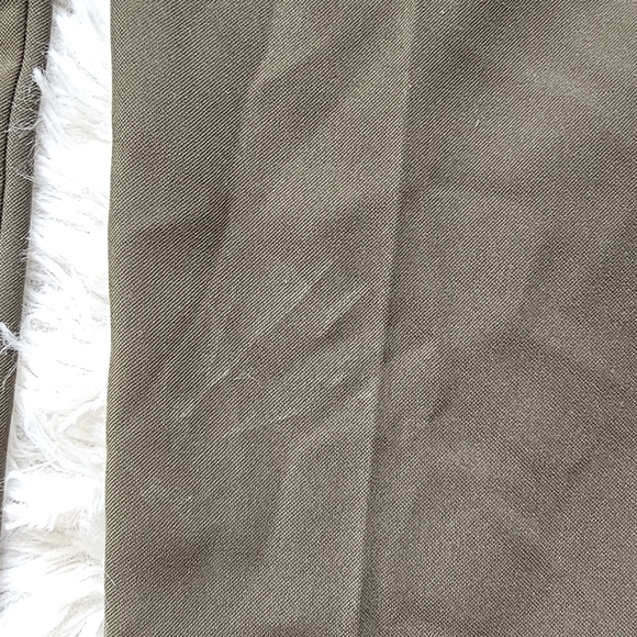 7th Avenue Design Studio NY&C olive green paper back dress pants size 8 - Picture 13 of 13